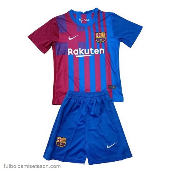 Camiseta Barcelona 1ª Niño 2021/22 Azul Rojo